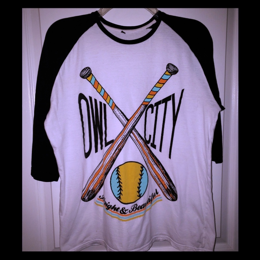 Owl city baseball top